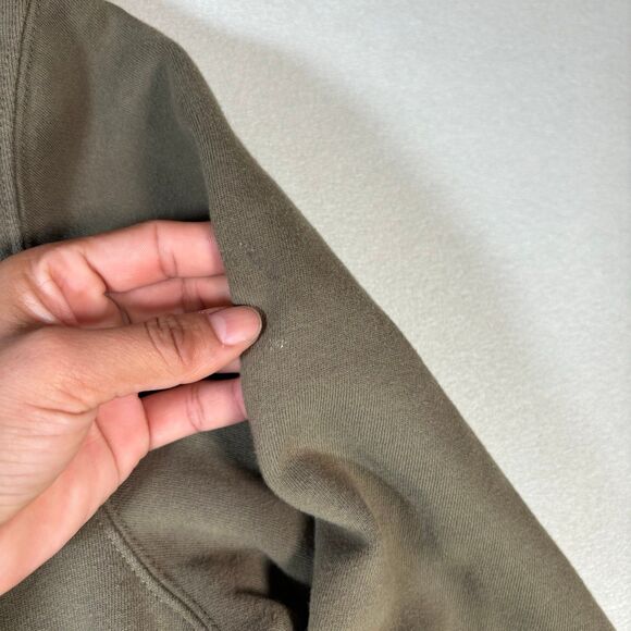 Dutch Bros "The Dutch Creed" Pullover Hoodie Olive Green Mens Large Coffee - Picture 4 of 9